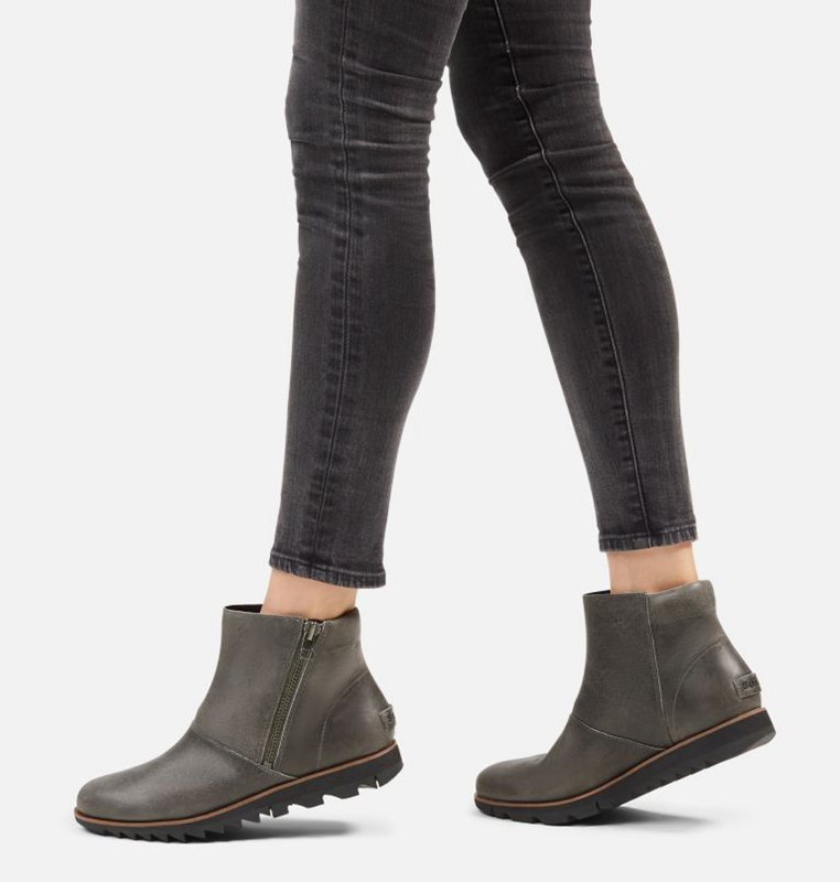Sorel Dam Stövlar Mörk Grå - Harlow™ Zip Låga - IEW-834610